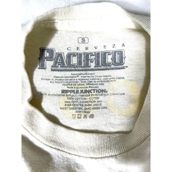 Pacifico Beer Fringe Crop Top Beaded DIY Rework S - Picture 7 of 7